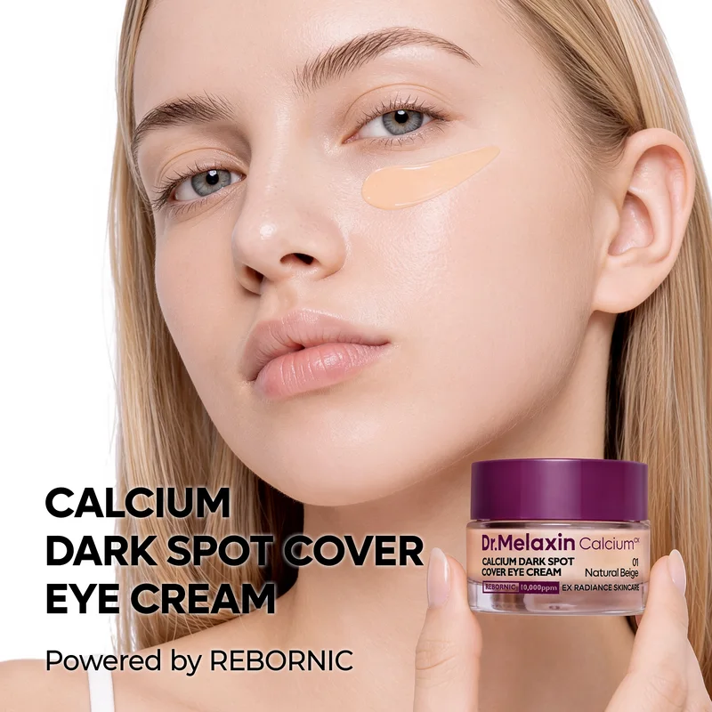 Dr. Melaxin Calcium Dark Spot Cover Eye Cream application view