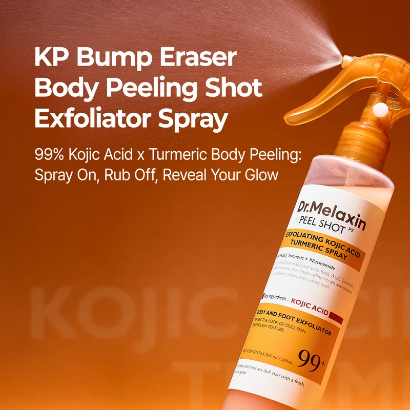 Dr. Melaxin Peel Shot Kojic Acid Turmeric Body Spray product information